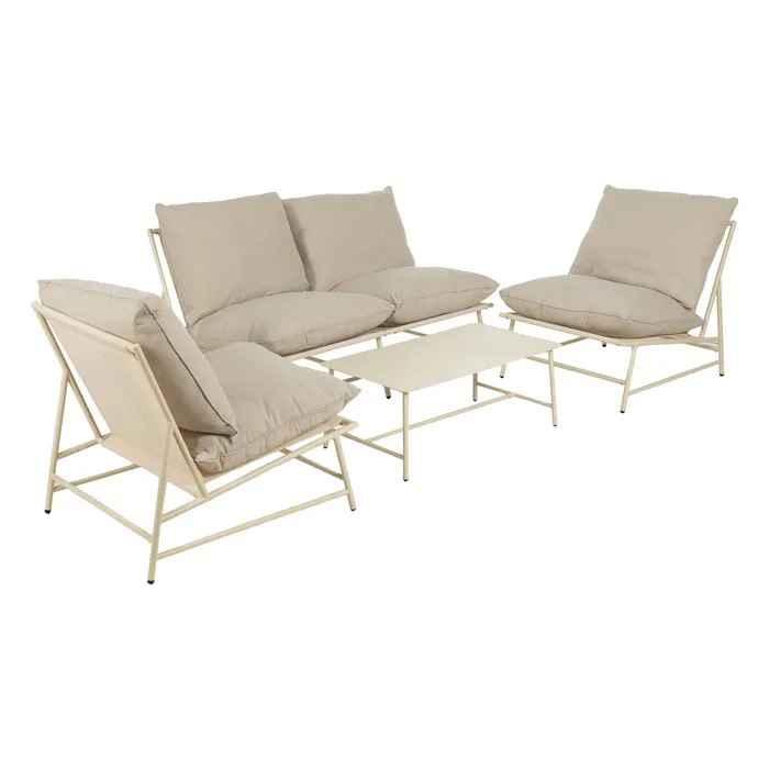 Alternative view of Conjunto jardín beige acero exterior - 1501